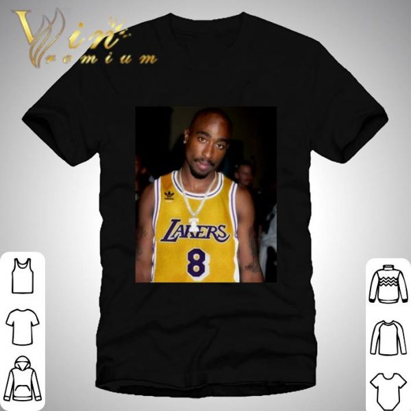 2Pac Tupac Shakur 8 Lakers shirt