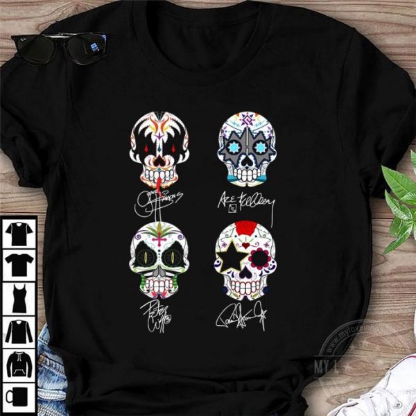 Best Kiss Mashup Sugar Skull Signatures shirt