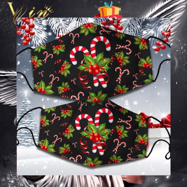 Candy Christmas face mask