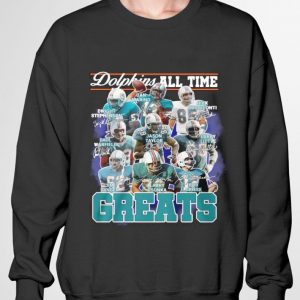 Miami Dolphins All Time Greats Team Players Signatures shirt 2