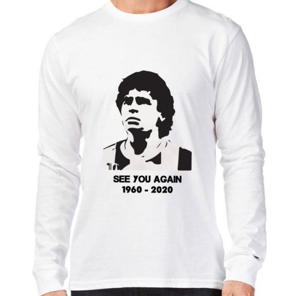 Original See You Again 1960-2020 RIP Diego Maradona Legend Football shirt