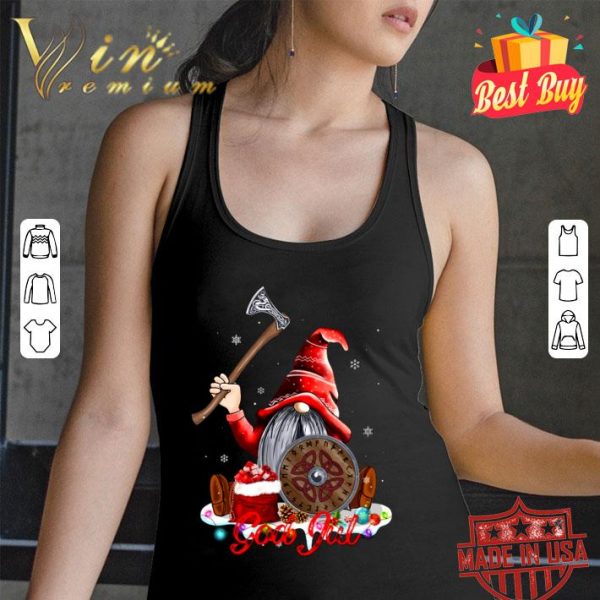 Funny Gnome God Jul Norwegian Viking Nisse shirt