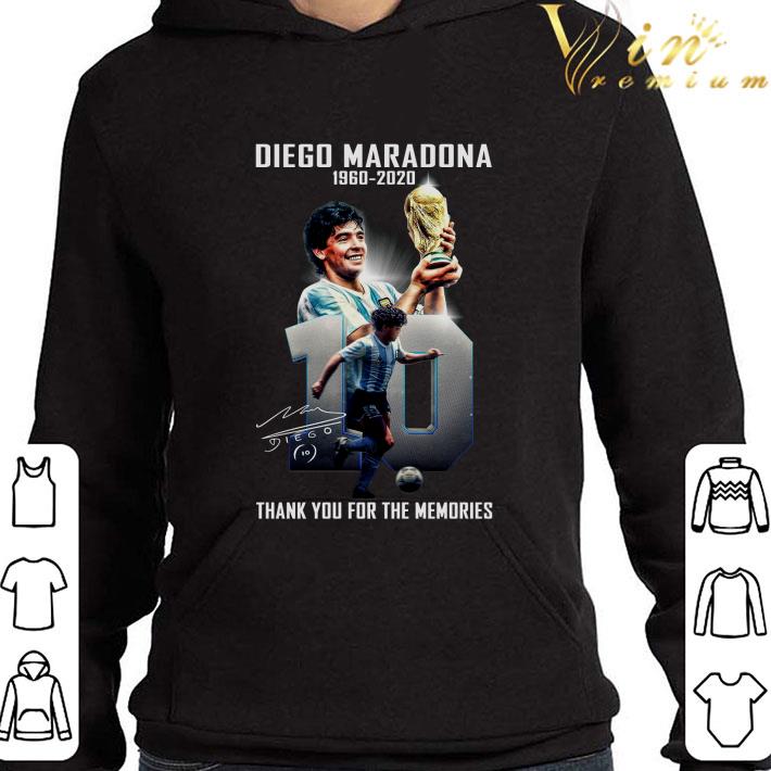 0972f6c2 rip 10 diego maradona 1960 2020 thank you for the memories shirt 4 - RIP 10 Diego Maradona 1960-2020 Thank You For The Memories shirt