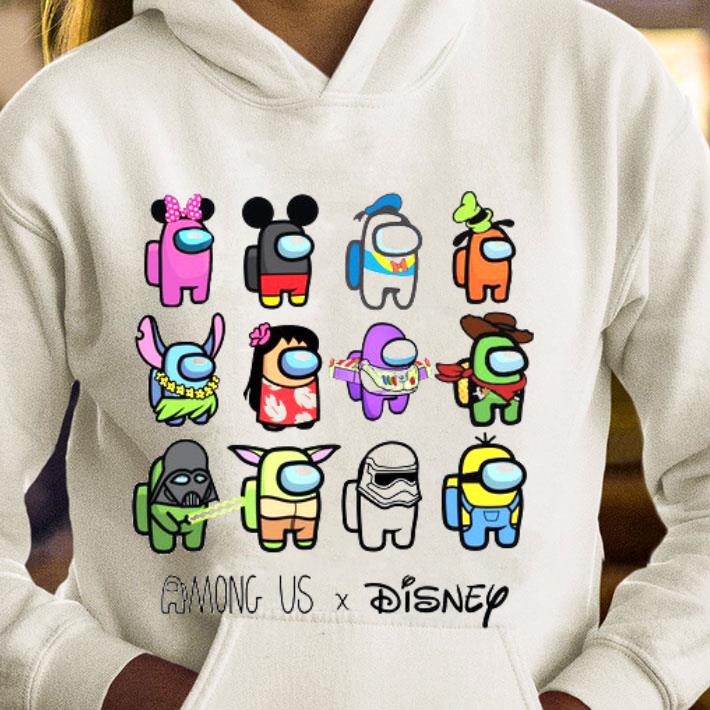 1128bf68 official among us mashup disney characters shirt 4 - Official Among Us mashup Disney characters shirt