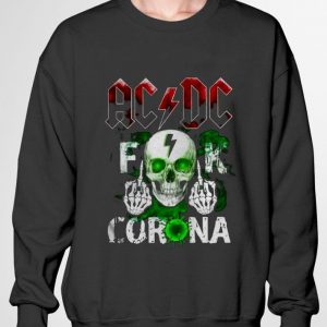Skull ACDC Fuck Coronavirus Covid-19 shirt 2