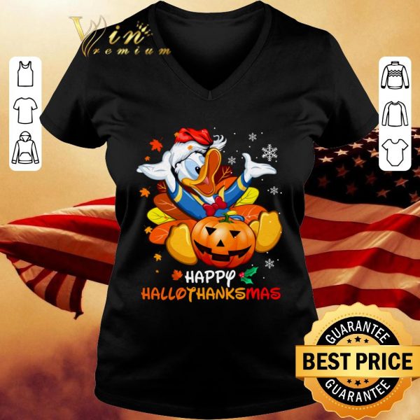 Funny Happy Hallothanksmas Donald Duck Christmas 2020 shirt