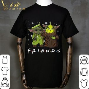Friends Baby Yoda and Grinch Disney shirt 1