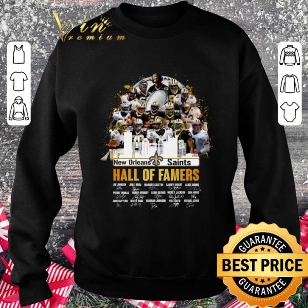 Funny New Orleans Saints Hall Of Famers Signatures shirt