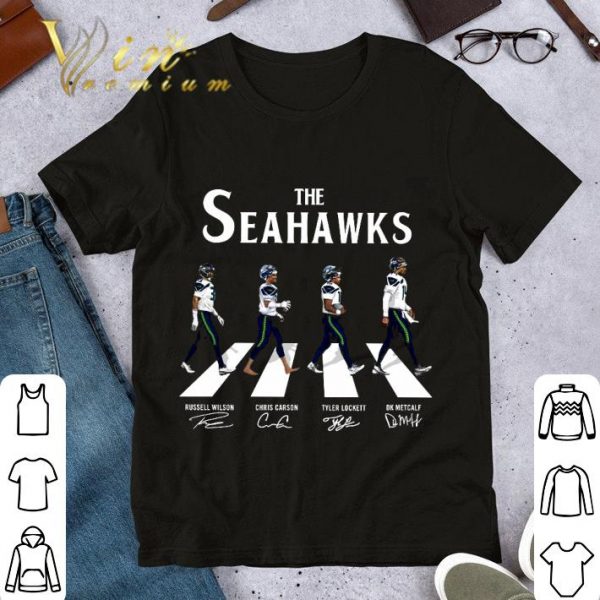 Awesome The Seattle Seahawks Abbey Road Signatures Russell Wilson shirt