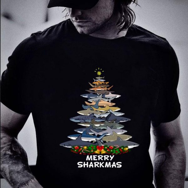 Hot Sharks Merry Sharkmas Christmas Tree 2020 shirt