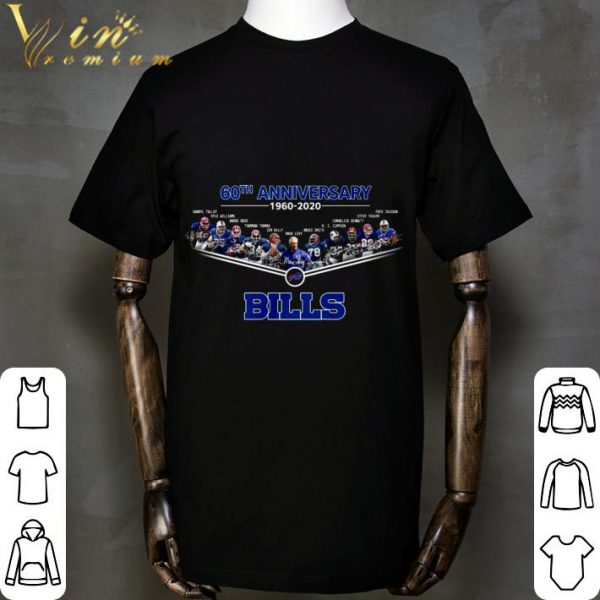 60th Anniversary 1960-2020 Buffalo Bills Signatures shirt