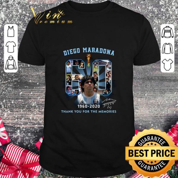 Original 60 years of Diego Maradona 1960-2020 Signature shirt