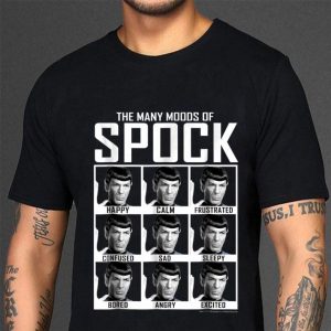 Hot Star Trek The Many Moods Of Spock shirt 2