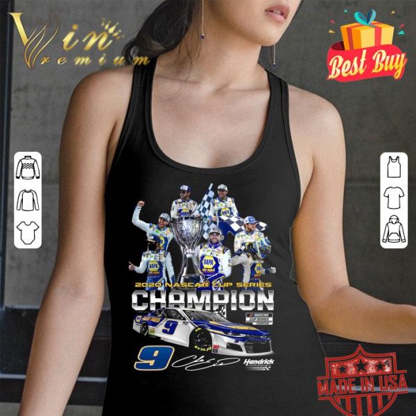 Hot 2020 Nascar Cup Series Champion 9 Chase Elliott Victory Signature shirt