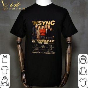 NSYNC 25th anniversary 1995-2020 Signatures JC Chasez shirt 1