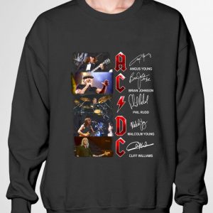 Hot ACDC Signature Angus Young Brian Johnson Phil Rudd Malcolm Young shirt 2