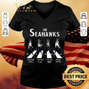 Awesome The Seattle Seahawks Abbey Road Signatures Russell Wilson shirt 2
