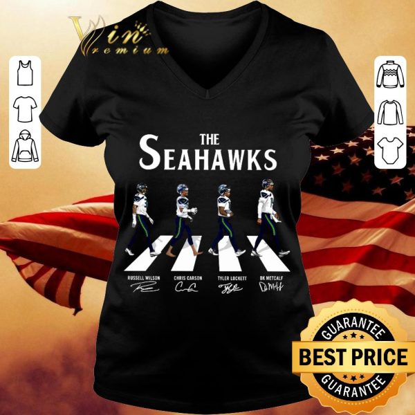 Awesome The Seattle Seahawks Abbey Road Signatures Russell Wilson shirt