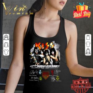 Original 47th Anniversary 1968-2020 Kiss Band Member Signatures shirt 2