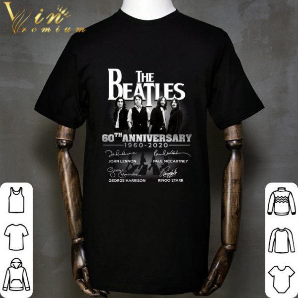 Awesome The Beatles 60th Anniversary 1960-2020 John Lennon Signatures shirt