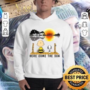 Official The Beatles Snoopy Charlie Brown Guitar Lake Here Come The Sun shirt 2