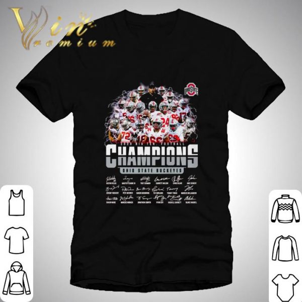 2020 Big Ten Football Champions Ohio State Buckeyes Signatures shirt