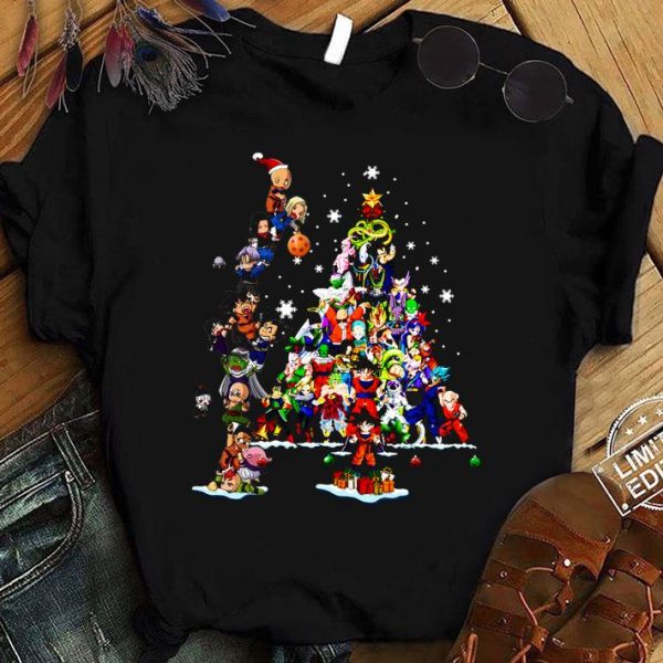 Original Dragon Ball Z Characters Tree Christmas 2020 shirt