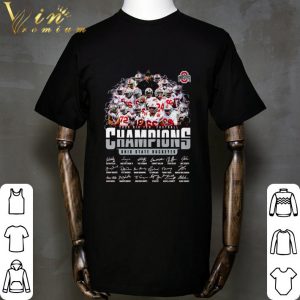 2020 Big Ten Football Champions Ohio State Buckeyes Signatures shirt 1