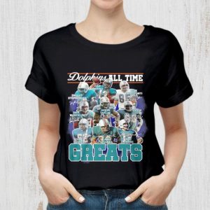 Miami Dolphins All Time Greats Team Players Signatures shirt 1
