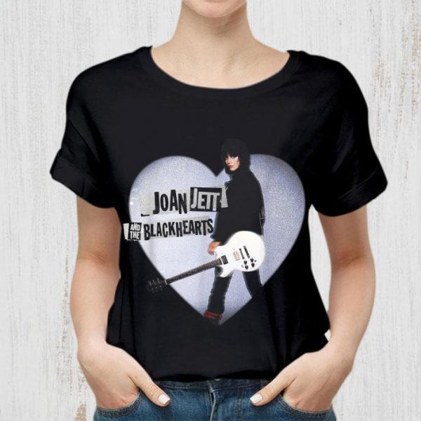 Funny Joan Jett Heart Guitar shirt