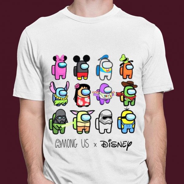 Official Among Us mashup Disney characters shirt
