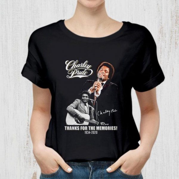 Original RIP Charley Pride Signature Thanks For The Memories 1934-2020 shirt