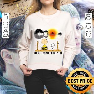 Official The Beatles Snoopy Charlie Brown Guitar Lake Here Come The Sun shirt 1