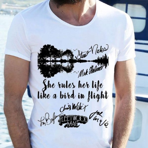 Official Fleetwood Mac Rhiannon She Rules Her Life Like A Bird In Flight shirt