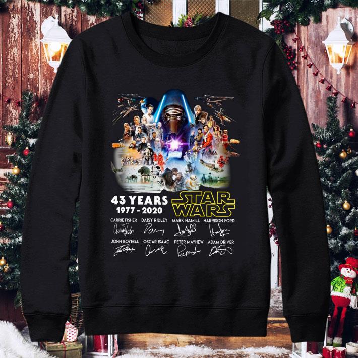 Original 43 Years 1977-2020 Star Wars Signatures Memories shirt 7cdaacff original 43 years 1977 2020 star wars signatures memories shirt 4 - Original 43 Years 1977-2020 Star Wars Signatures Memories shirt