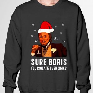 Awesome Santa Leonardo DiCaprio Meme Sure Boris I'll Isolate Over Xmas shirt 2