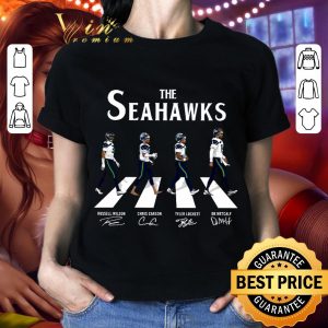 Awesome The Seattle Seahawks Abbey Road Signatures Russell Wilson shirt 1