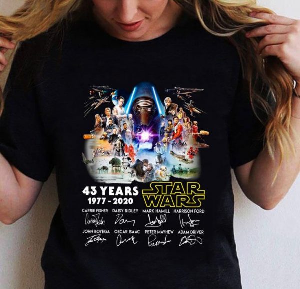 Original 43 Years 1977-2020 Star Wars Signatures Memories shirt