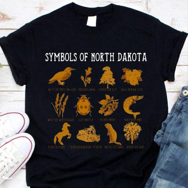 Premium Symbols Of North Dakota Western Meadowlark shirt