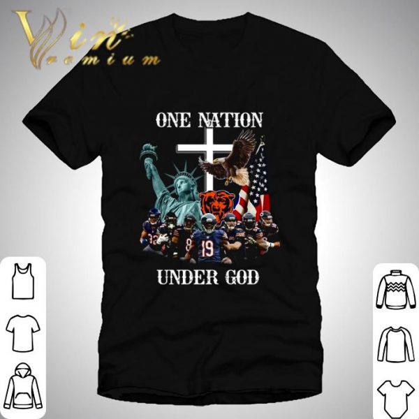 Funny Chicago Bears Statue of Liberty One Nation Under God shirt