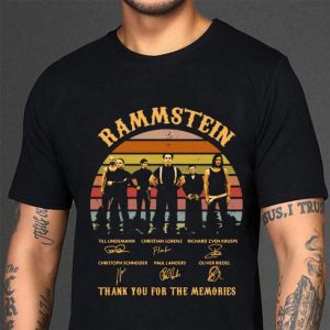 Awesome Rammstein Band Member Signatures Vintage shirt 2
