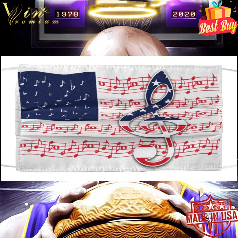 872cb858 note music american flag face mask 4 - Note Music American Flag Face Mask