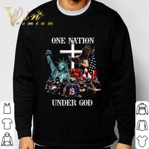 Funny Chicago Bears Statue of Liberty One Nation Under God shirt 2