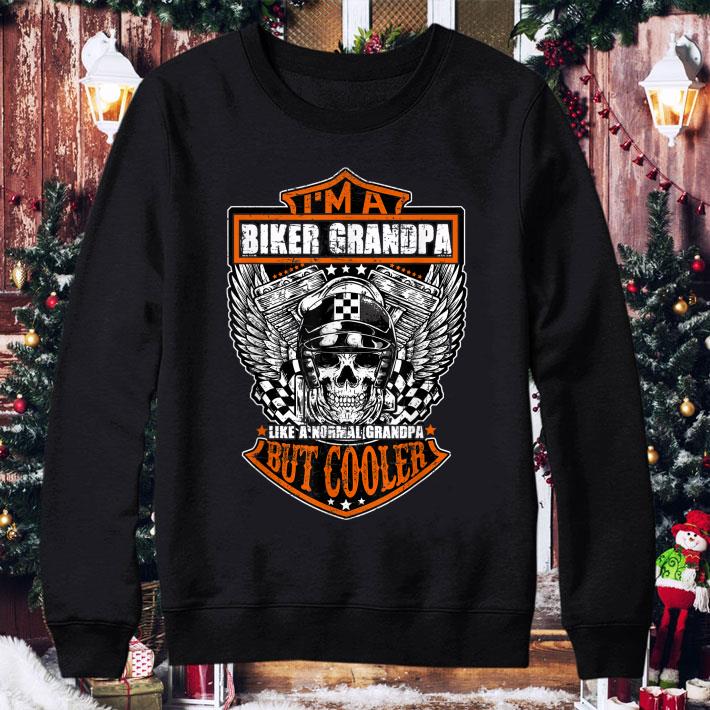 8be789b3 harley davidson i m a biker grandpa like a normal grandpa but cooler shirt 4 - Harley-Davidson I'm a Biker Grandpa like a Normal Grandpa But Cooler shirt