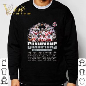 2020 Big Ten Football Champions Ohio State Buckeyes Signatures shirt 2