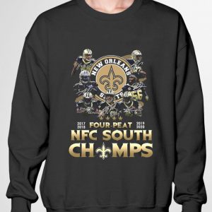 Premium New Orleans Saints 2017-2018 Four Peat 2019-2020 NFC South Champs shirt 2