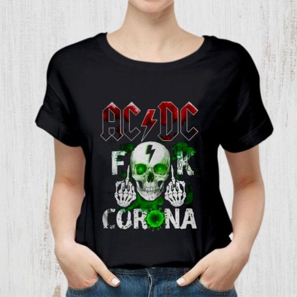 Skull ACDC Fuck Coronavirus Covid-19 shirt