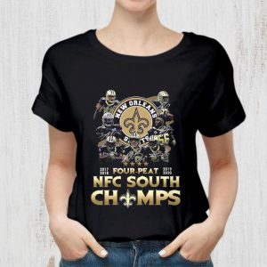 Premium New Orleans Saints 2017-2018 Four Peat 2019-2020 NFC South Champs shirt 1