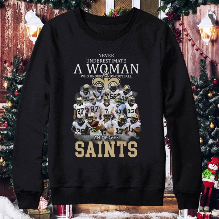 9087895c new orleans saints a woman who understands football and loves saints shirt 4 - New Orleans Saints A Woman Who Understands Football And Loves Saints shirt