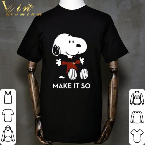 Star Trek Captain Picard Snoopy Make It So shirt